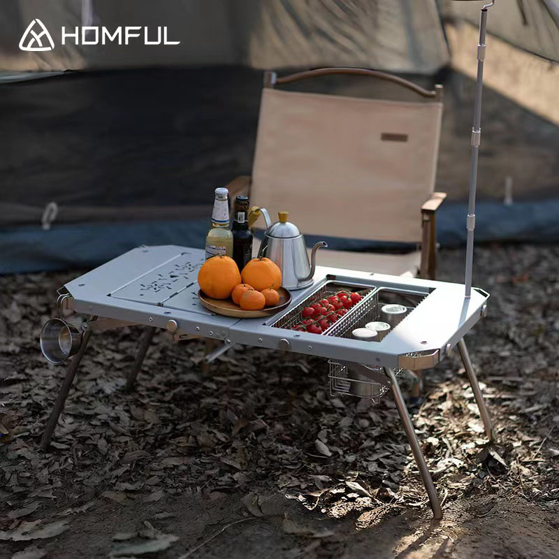 Outdoor Camping Cooking Table - HOMFUL Outdoor Camping Combination Table ,