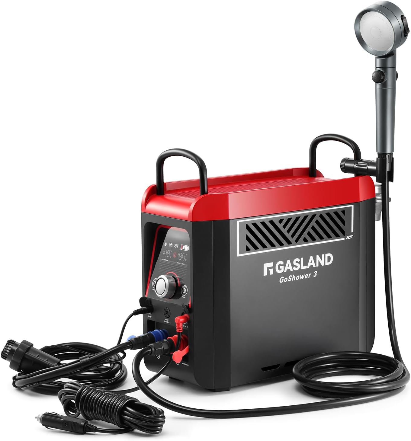 Outdoor Camping Hot Water Shower - Goshower G3 Pro 1lb Propane Portable