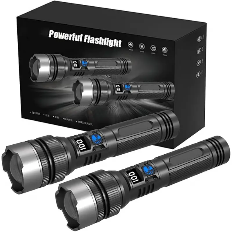 Outdoor Camping Adventure Lamp - Ultra-Bright Rechargeable Flashlight, Compact & Lightweight