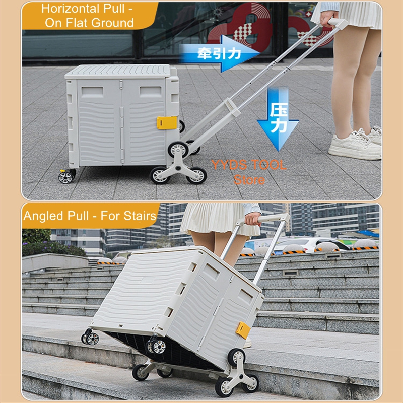 Outdoor Camping Shop - Outdoor Camping Folding Shopping Cart Home