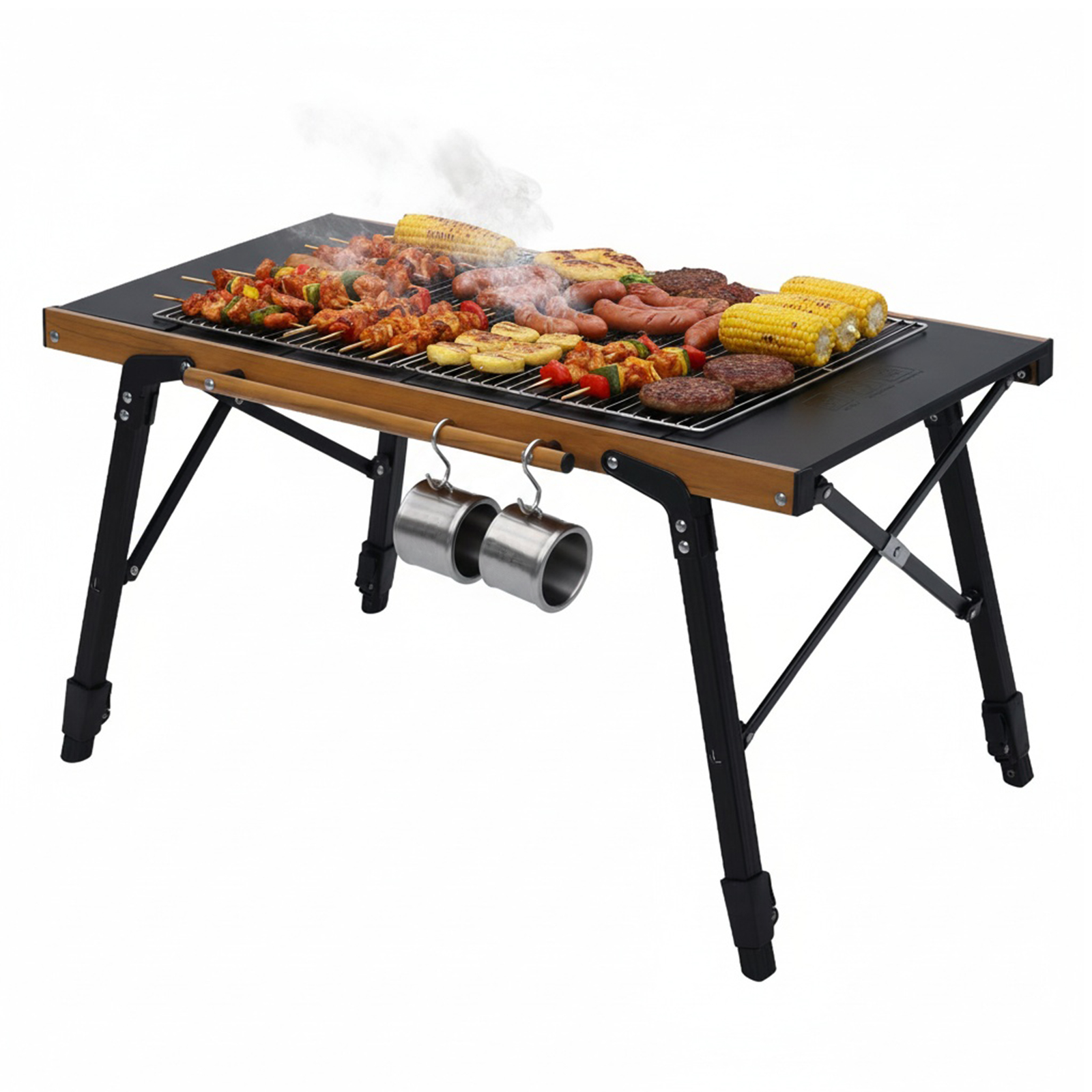 Outdoor Camping Cooking Table - Folding IGT Camping Table with Carry