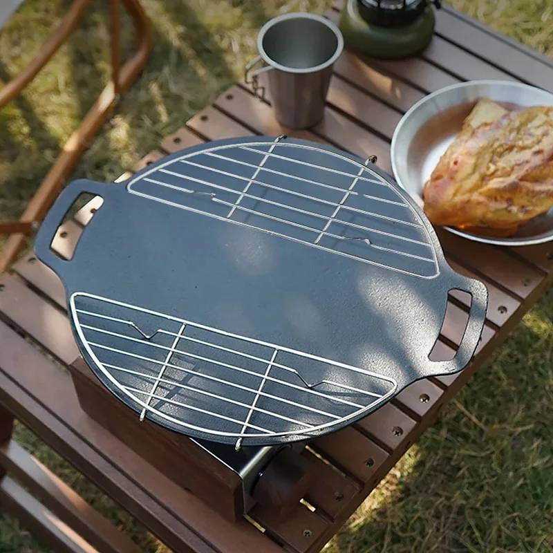 1Pcs BBQ Stainless Steel High  – Outdoor Camping Griddle Bewertung und Preis