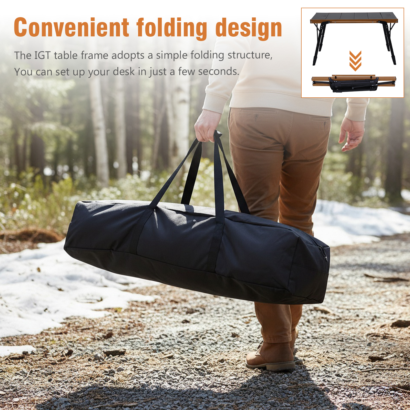 Folding IGT Camping Table with – Outdoor Camping Cooking Table Bewertung und Preis