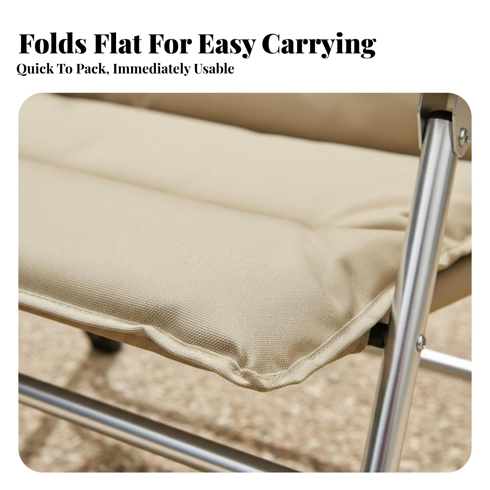 Padded Cushioned Armchair Fold – Outdoor Camping Meals Bewertung und Preis