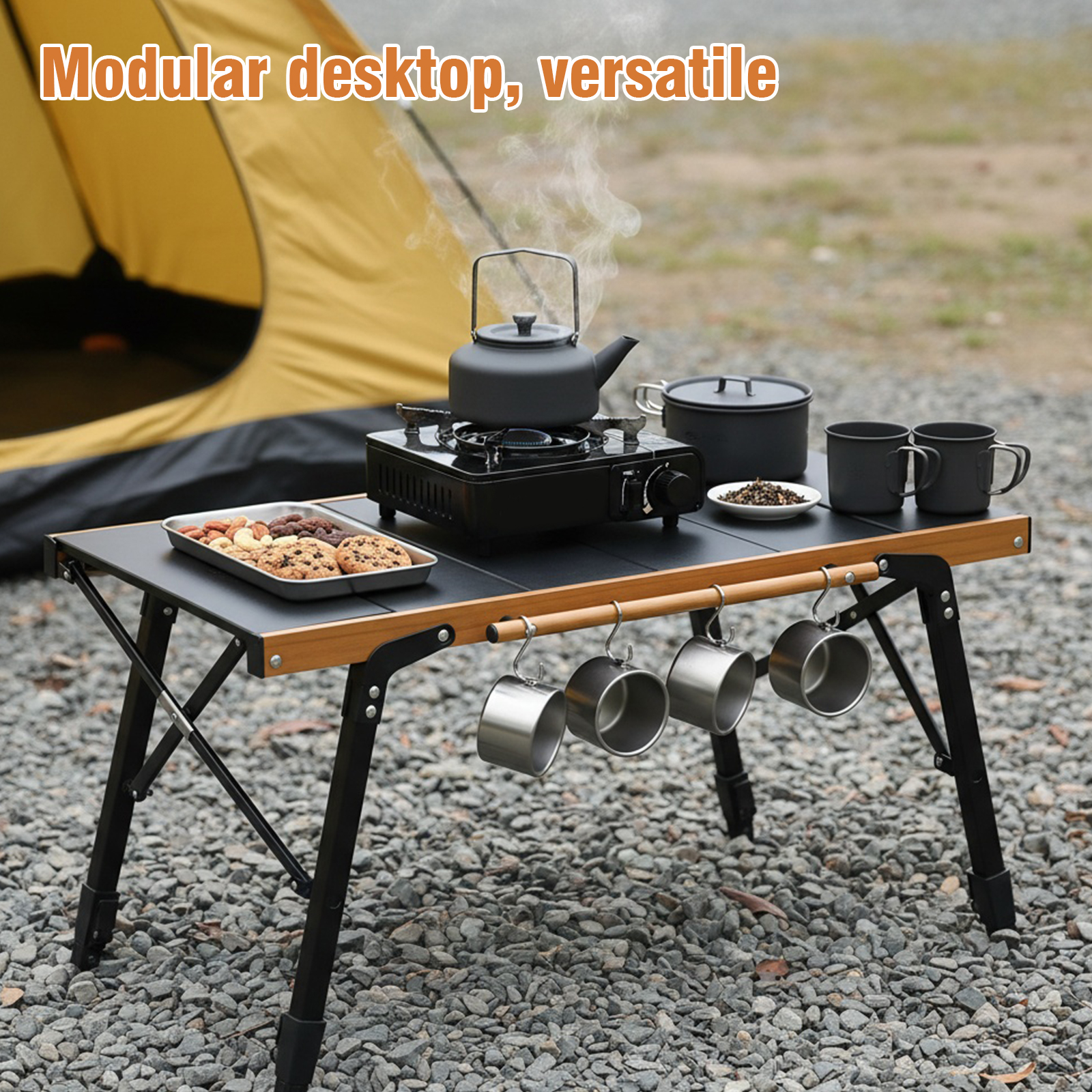 Portable Camping Table with St – Outdoor Camping Cooking Table Bewertung und Preis