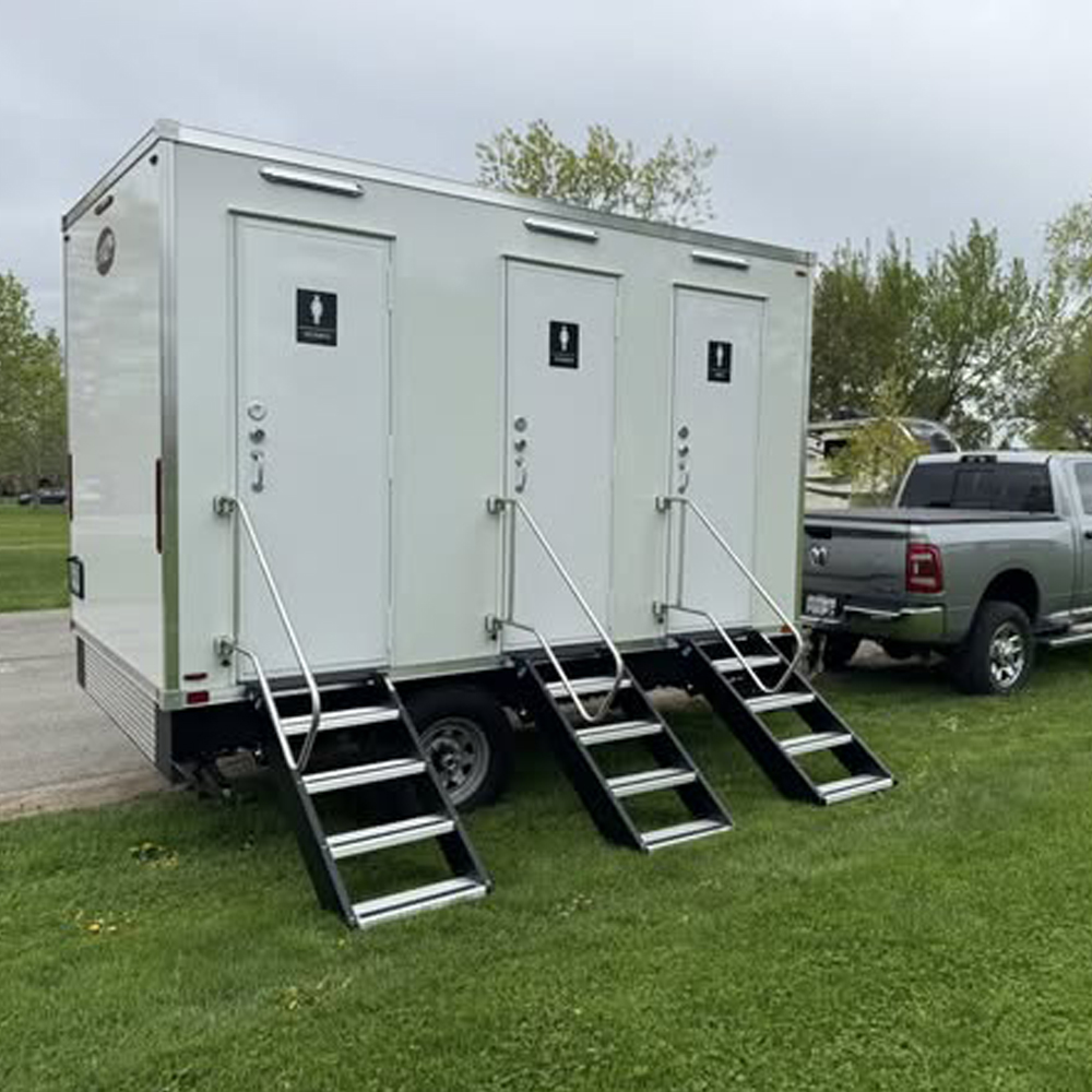 Mobile Toilet Trailer Luxury 3 – Outdoor Camping Rental Bewertung und Preis