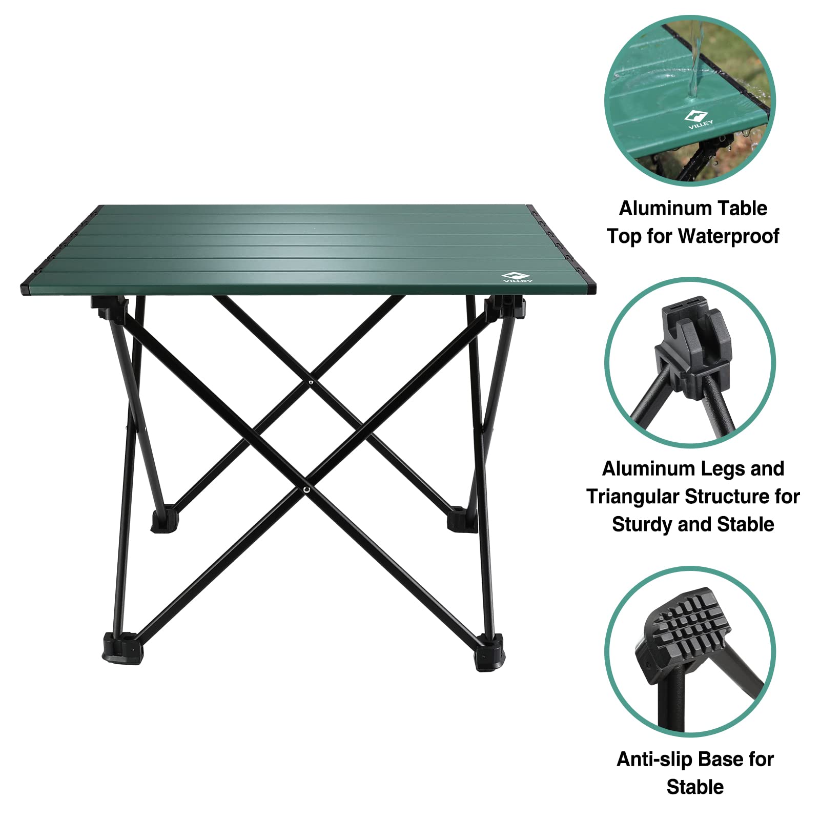 Portable Camping Side Table, U – Outdoor Camping Cooking Table Bewertung und Preis