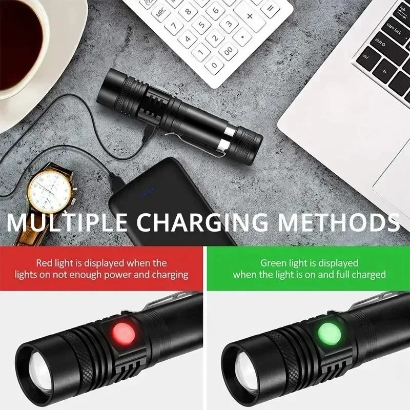 T6 LED Rechargeable Flashlight – Outdoor Camping Adventure Lamp Bewertung und Preis