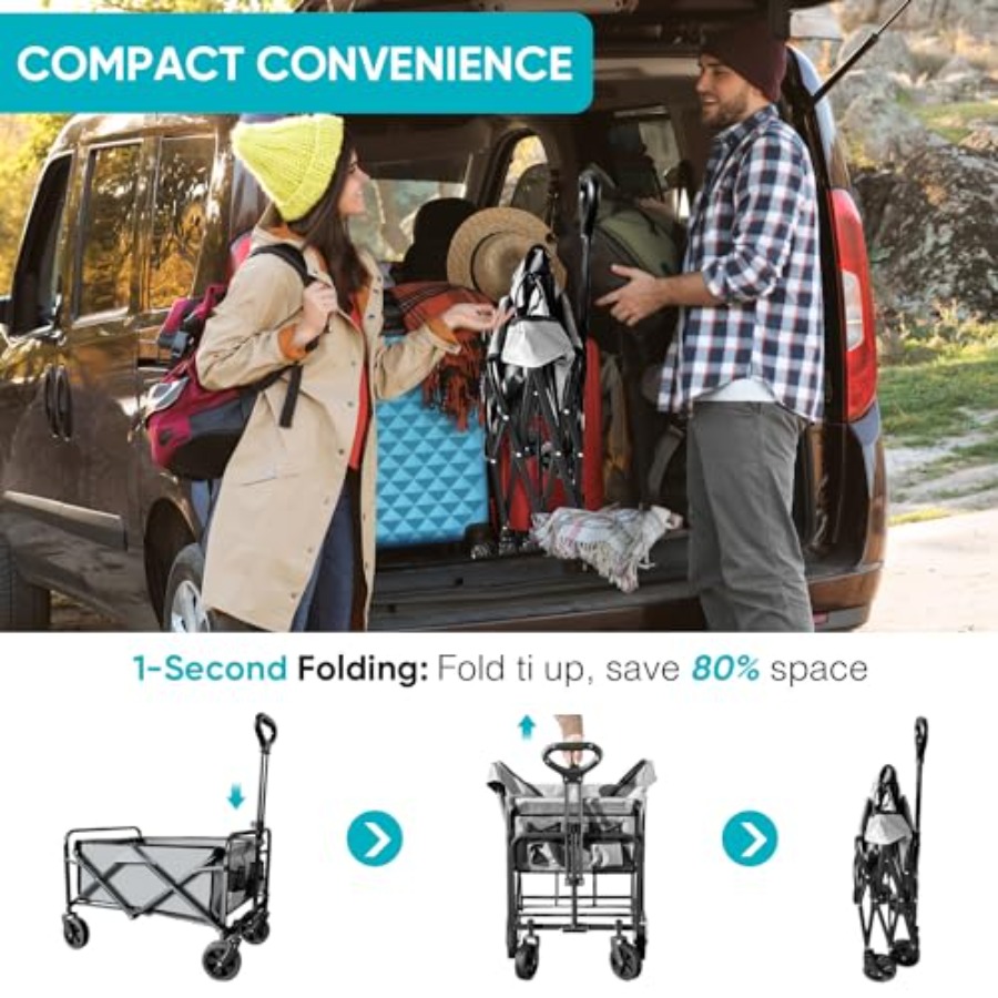 Collapsible Foldable Wagon, Be – Outdoor Camping Shop Bewertung und Preis
