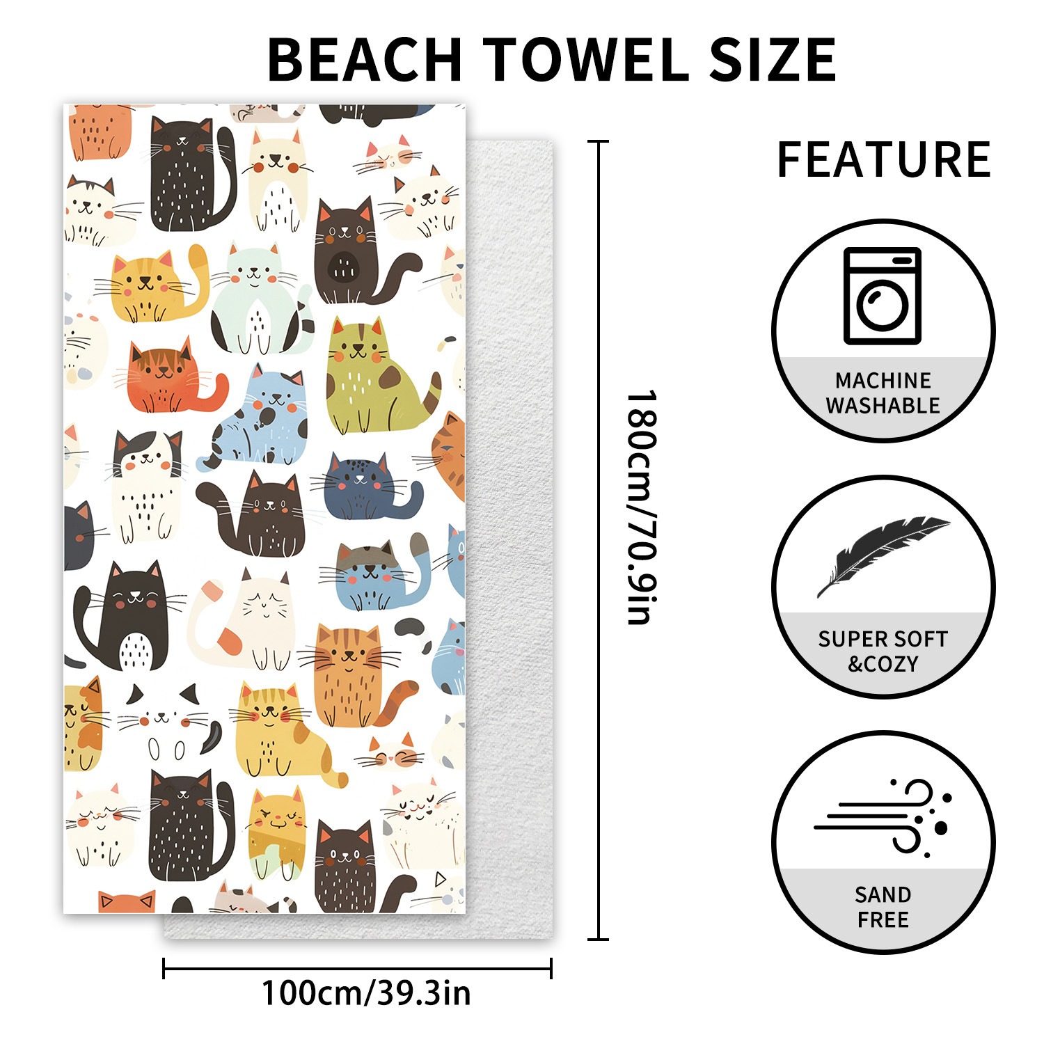 Letter Palm Tree Beach Towel 1 – Outdoor Camping Mat Bewertung und Preis