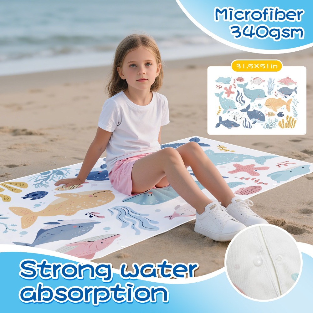 Cartoon Pattern Beach Towel Ki – Outdoor Camping Mat Bewertung und Preis