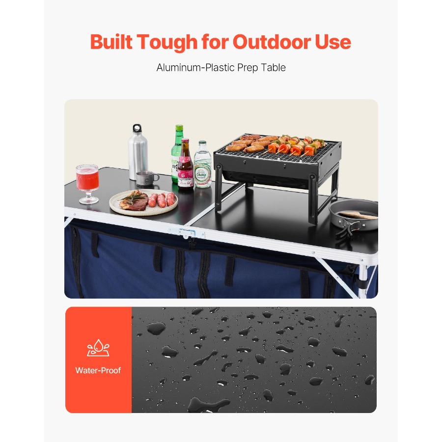 Camping Kitchen Table, Aluminu – Outdoor Camping Cooking Table Bewertung und Preis