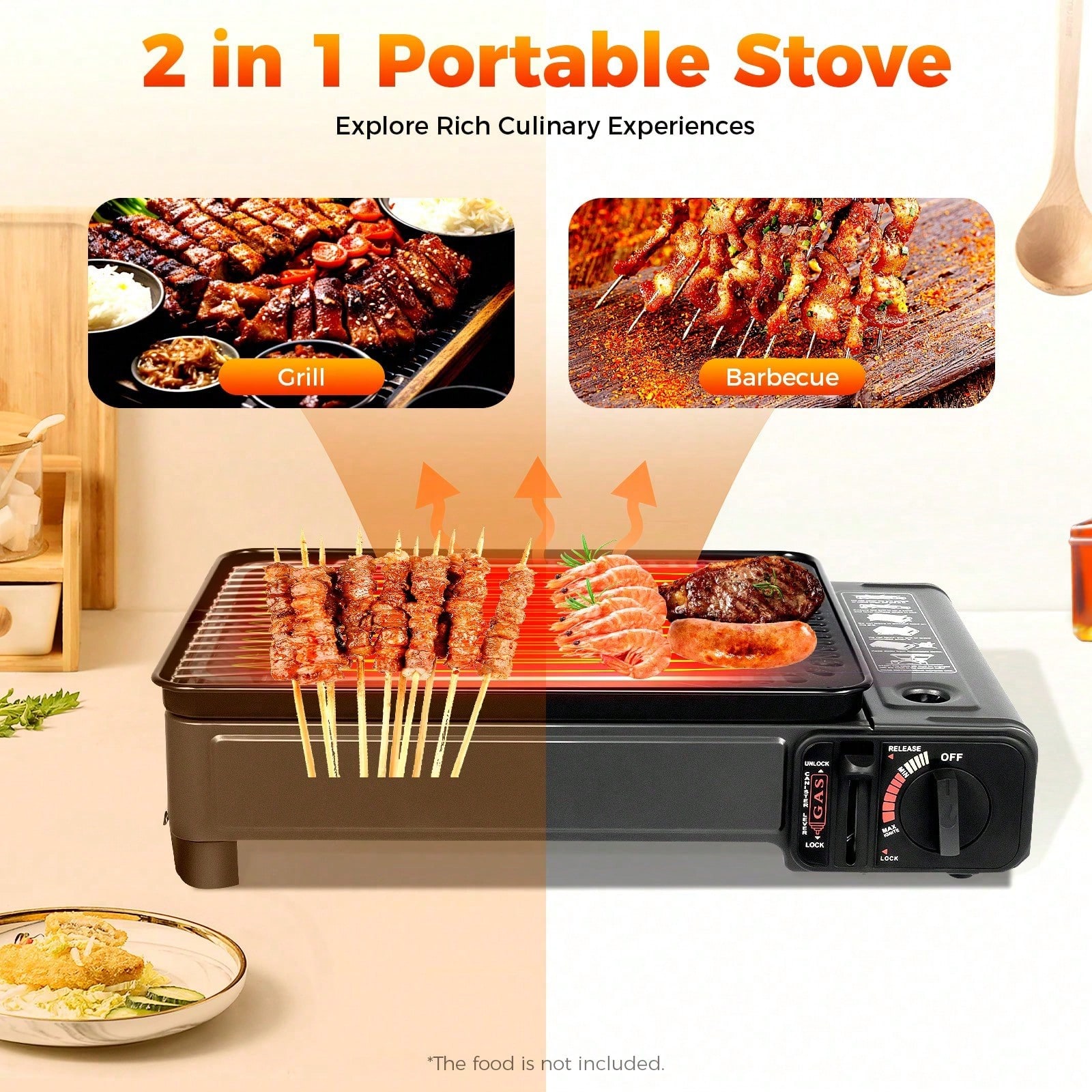 Gas Grill Portable Butane Stov – Outdoor Camping Griddle Bewertung und Preis