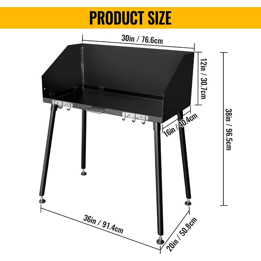 30 x 16 Inch Carbon Steel Dutc – Outdoor Camping Cooking Table Bewertung und Preis
