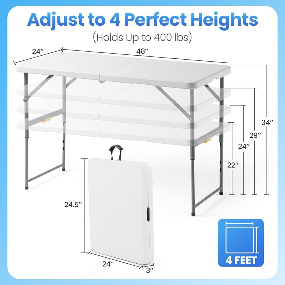 Portable Folding Table with Ha – Outdoor Camping Table Bewertung und Preis