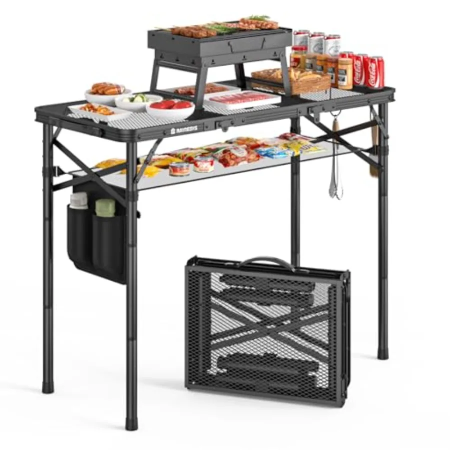 Tri-fold Camping Table for Pic – Outdoor Camping Cooking Table Bewertung und Preis