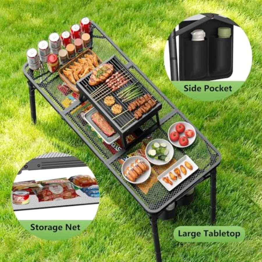 Tri-fold Camping Table for Pic – Outdoor Camping Cooking Table Bewertung und Preis
