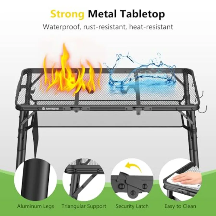 Tri-fold Camping Table for Pic – Outdoor Camping Cooking Table Bewertung und Preis