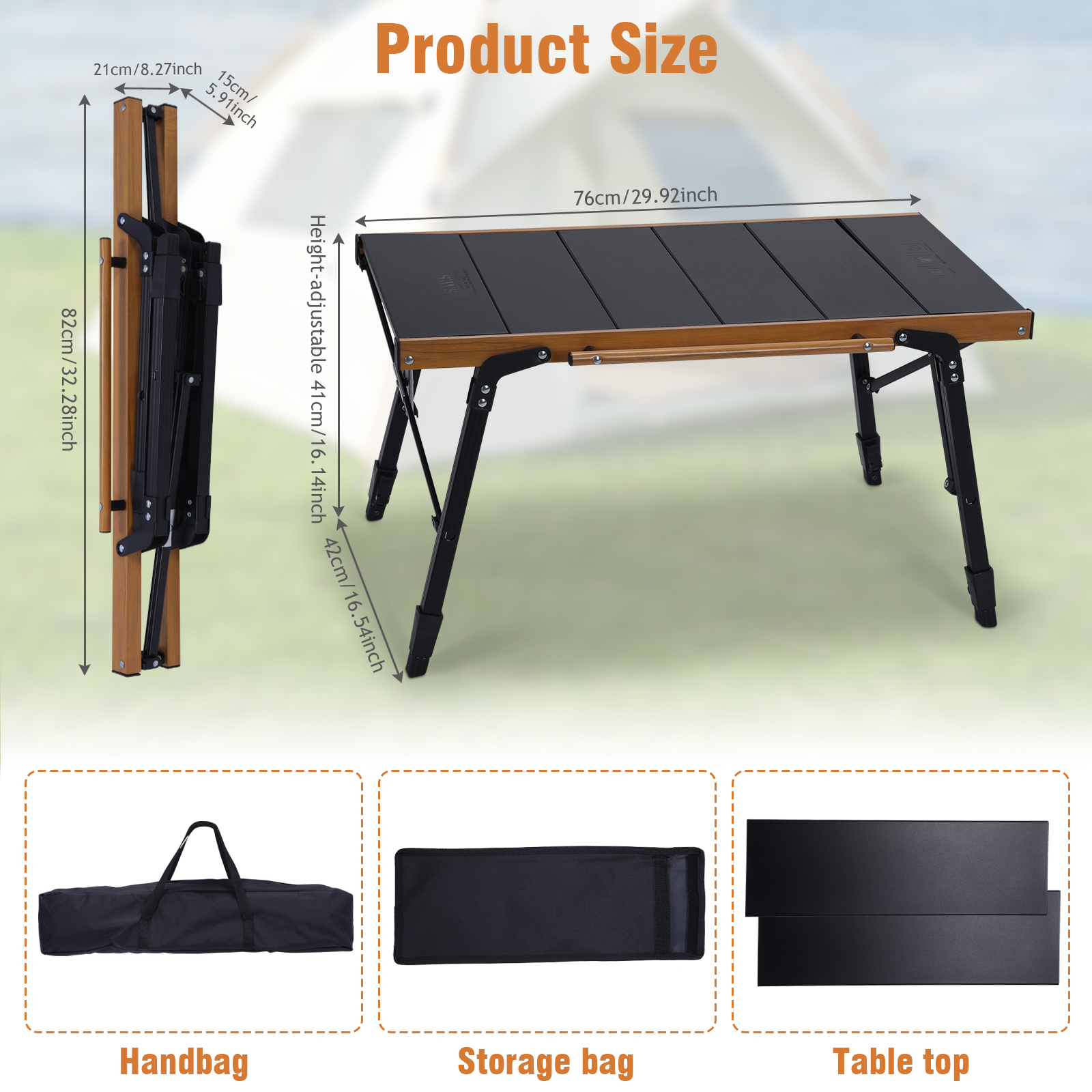 Portable Camping Table with St – Outdoor Camping Cooking Table Bewertung und Preis