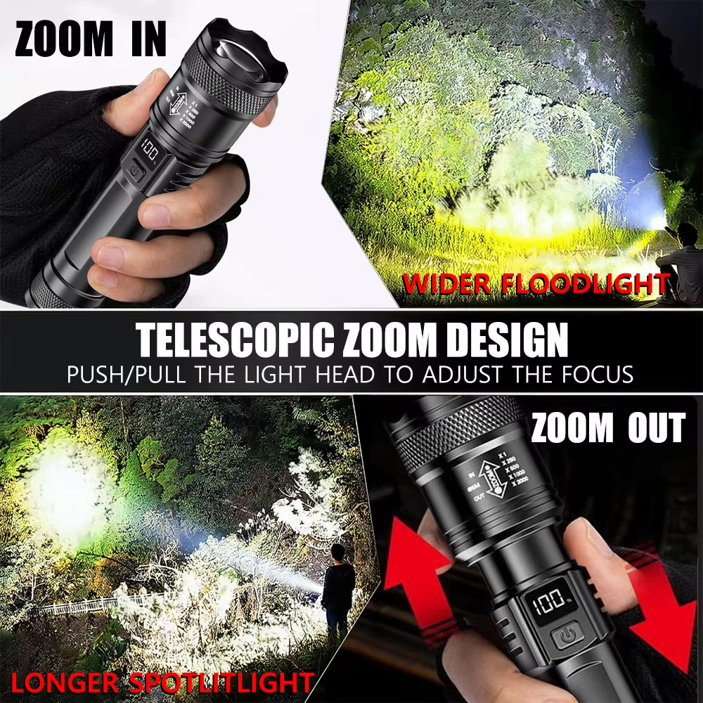 100000LM Ultra-bright Flashlig – Outdoor Camping Lamp Bewertung und Preis