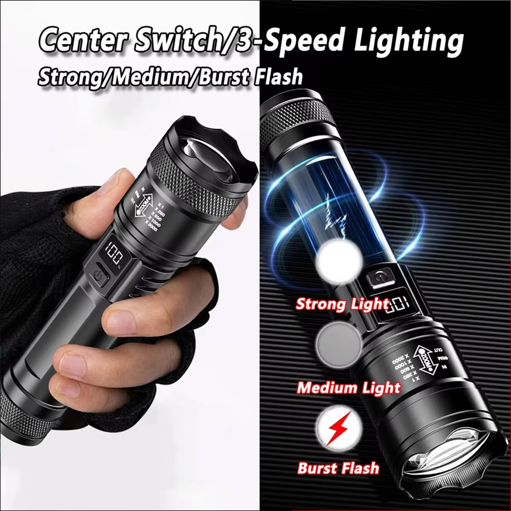 100000LM Ultra-bright Flashlig – Outdoor Camping Lamp Bewertung und Preis