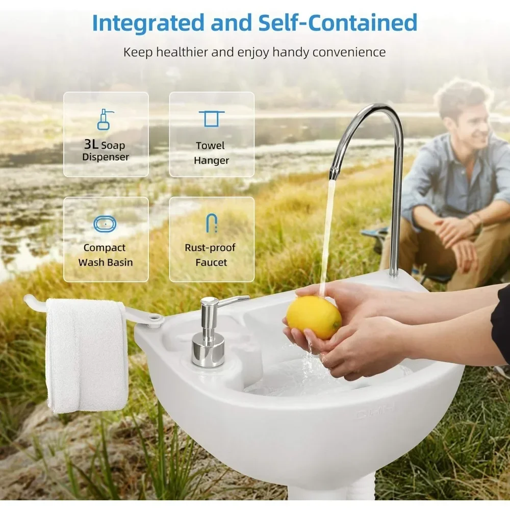 Hot-sellingPortable Sink and T – Outdoor Camping Sink Bewertung und Preis