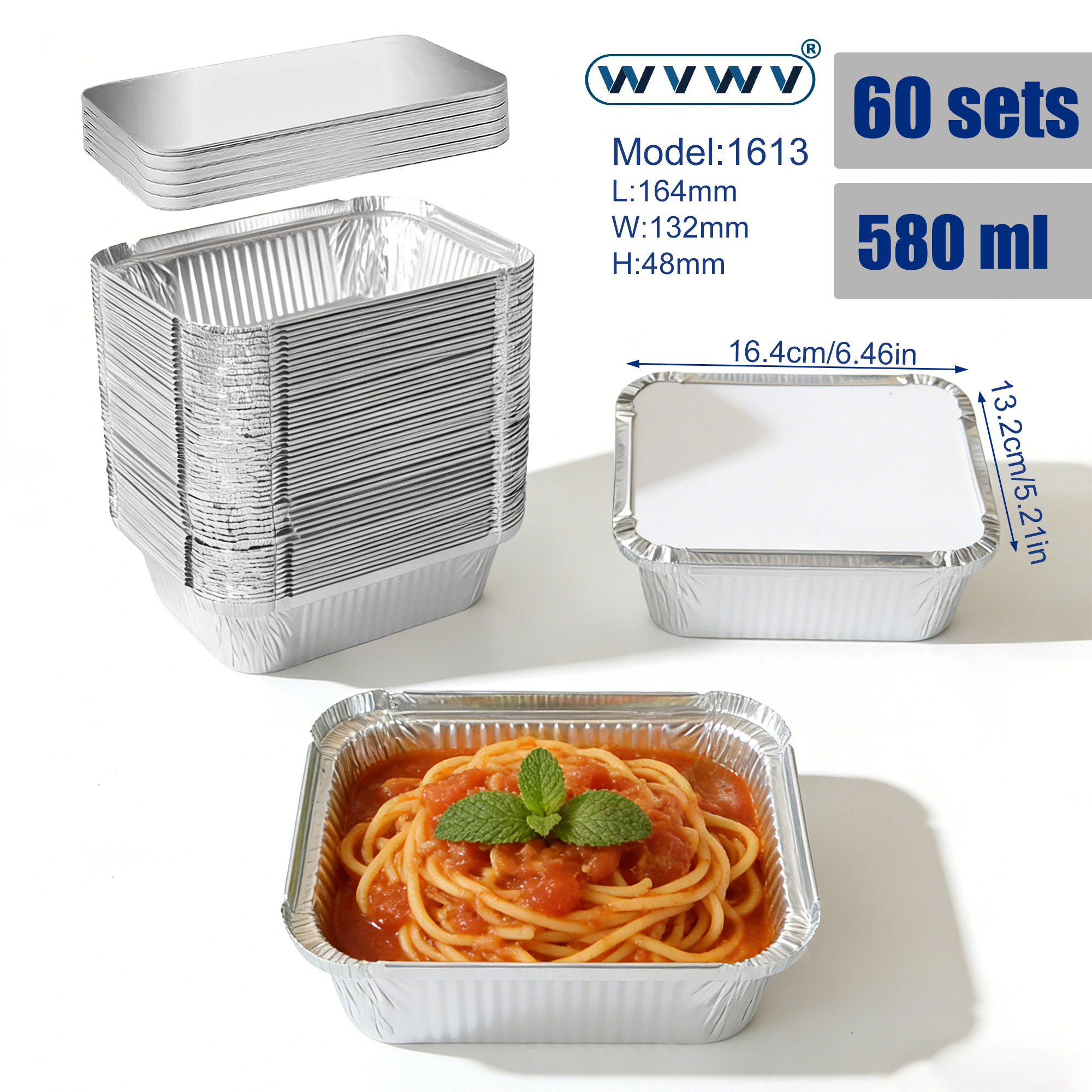 60Pcs 560ml Disposable Aluminu – Outdoor Camping Meals Bewertung und Preis