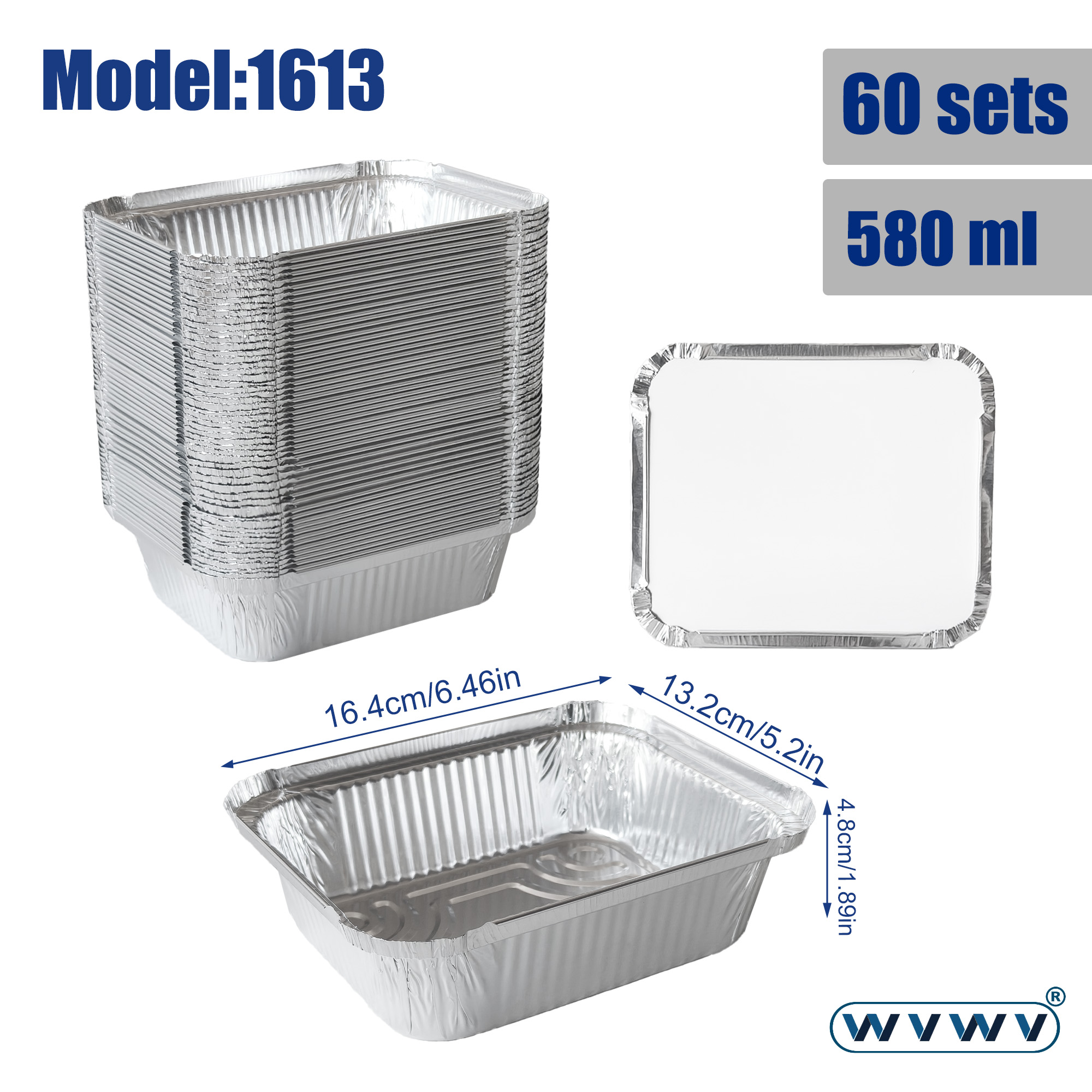 60Pcs 560ml Disposable Aluminu – Outdoor Camping Meals Bewertung und Preis