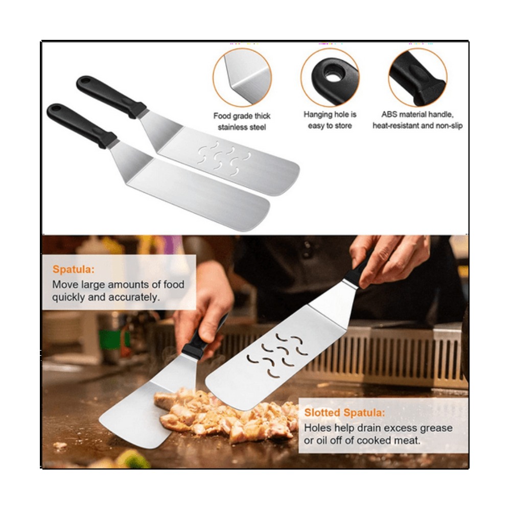 6pcs BBQ Tools Set Griddle Acc – Outdoor Camping Griddle Bewertung und Preis