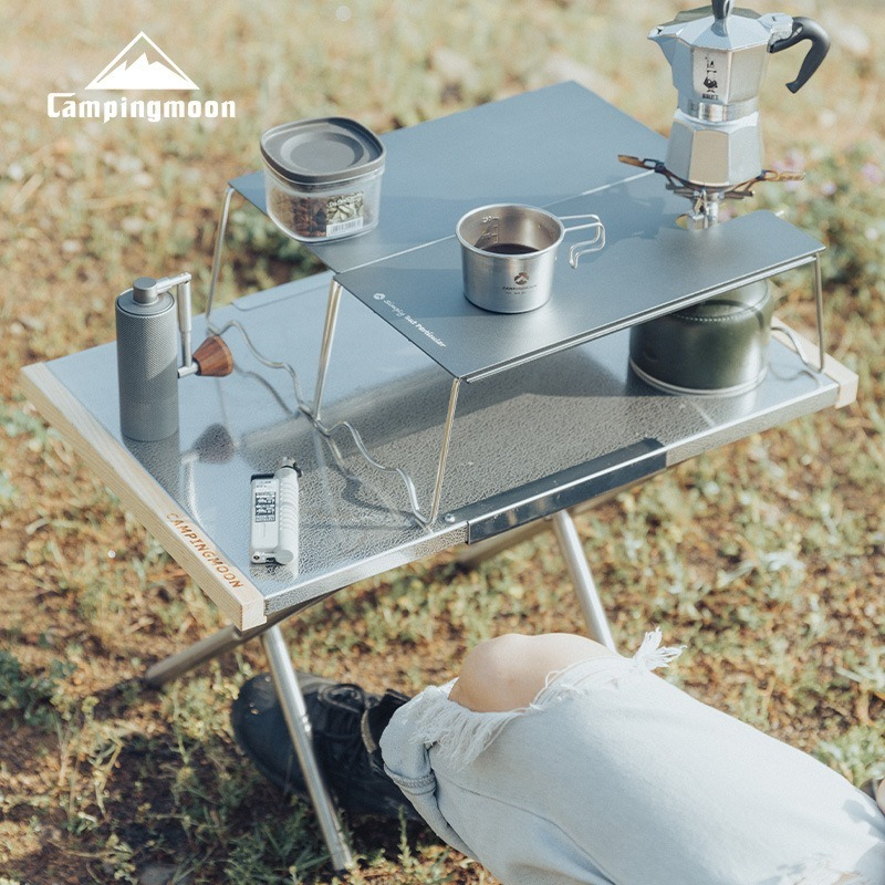 Portable large steel table, ou – Outdoor Camping Cooking Table Bewertung und Preis