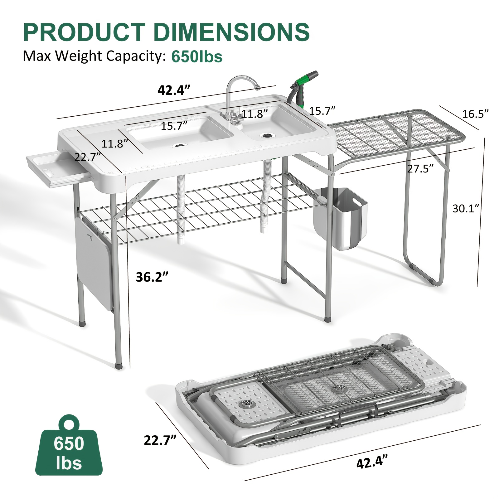 Protable Sink & Fish Cleaning  – Outdoor Camping Sink Bewertung und Preis