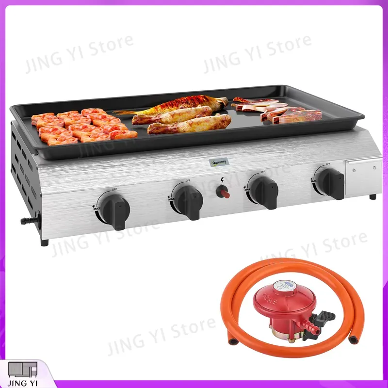 Gas Grill BBQ Grill with Non-S – Outdoor Camping Griddle Bewertung und Preis
