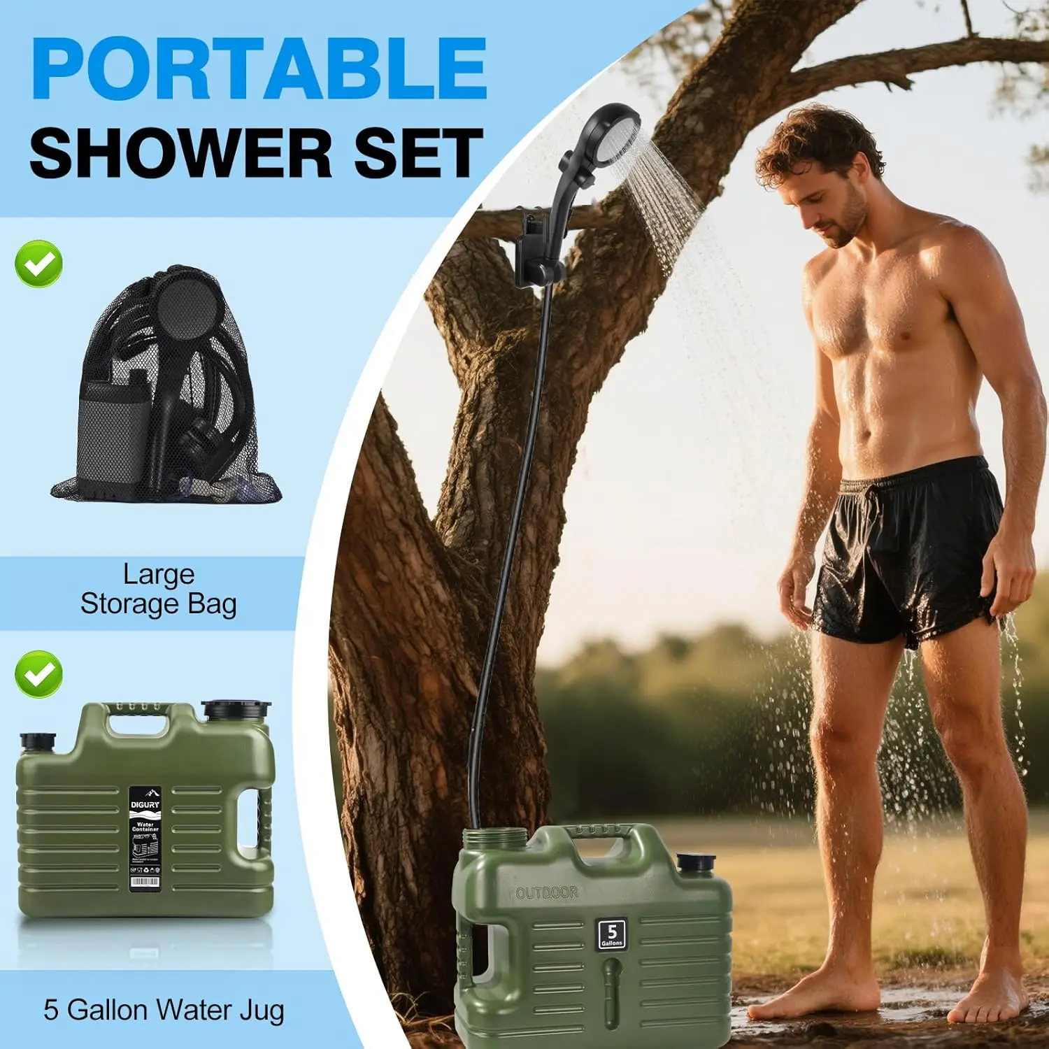 hot-sellingPortable Camping Sh – Outdoor Camping Hot Water Shower Bewertung und Preis