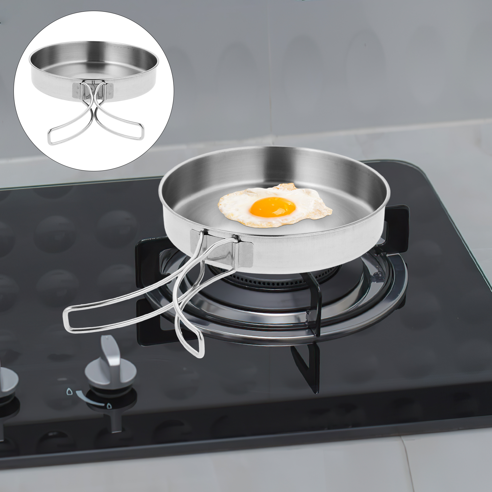 Portable Frying Pan Stainless  – Outdoor Camping Griddle Bewertung und Preis