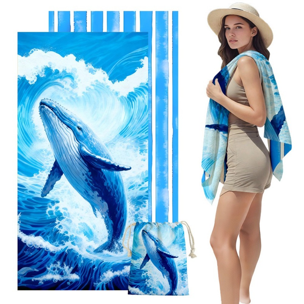 Fish Tail Print Beach Towels a – Outdoor Camping Mat Bewertung und Preis