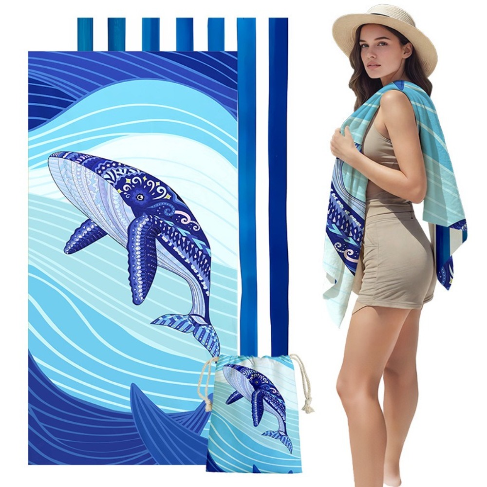Fish Tail Print Beach Towels a – Outdoor Camping Mat Bewertung und Preis