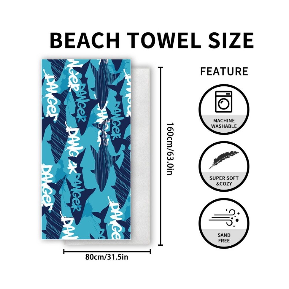 Fish Tail Print Beach Towels a – Outdoor Camping Mat Bewertung und Preis