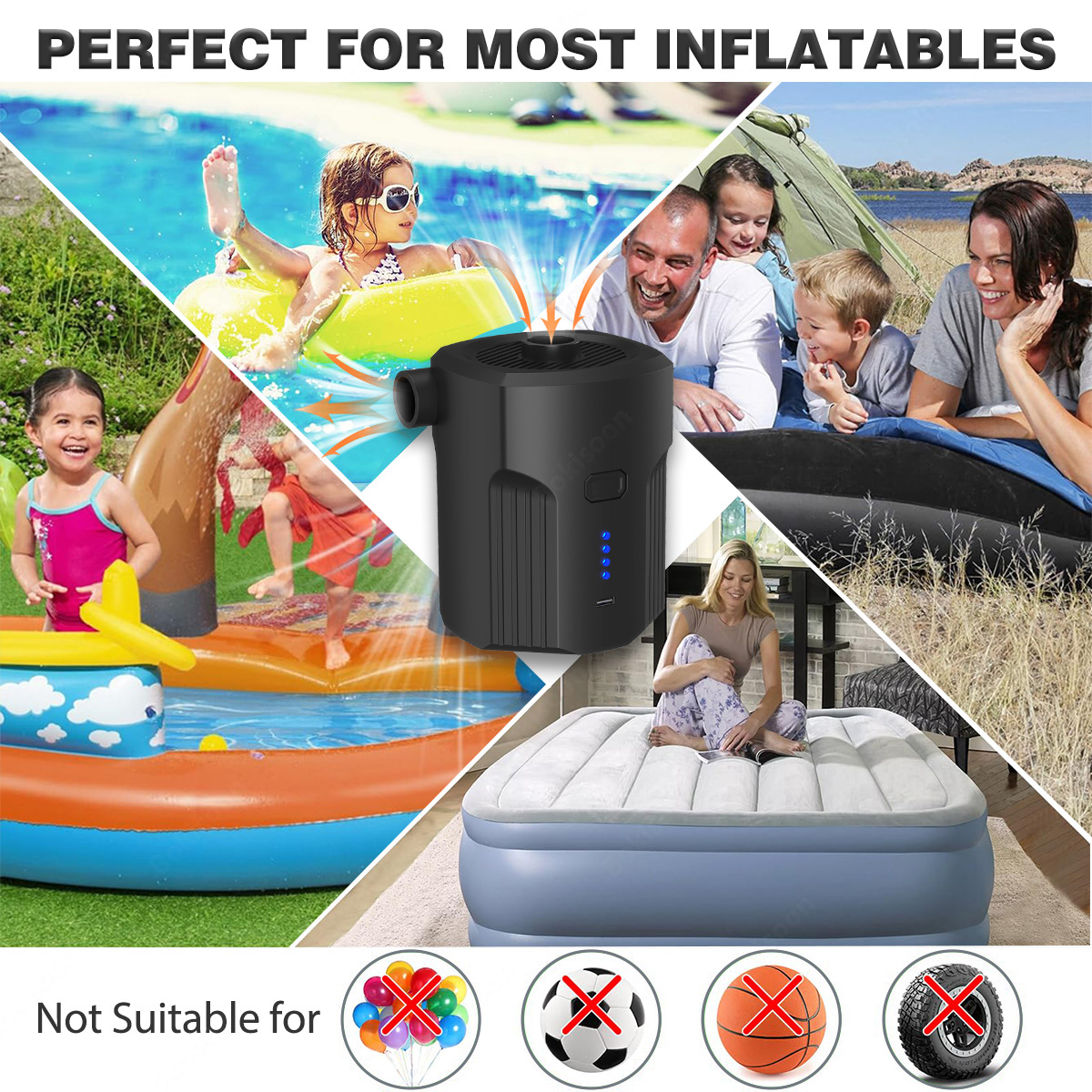 Portable Electric Air Pump for – Outdoor Camping Mat Bewertung und Preis