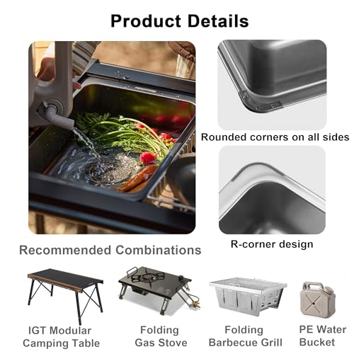 304 Stainless Steel Mini Sink  – Outdoor Camping Sink Bewertung und Preis