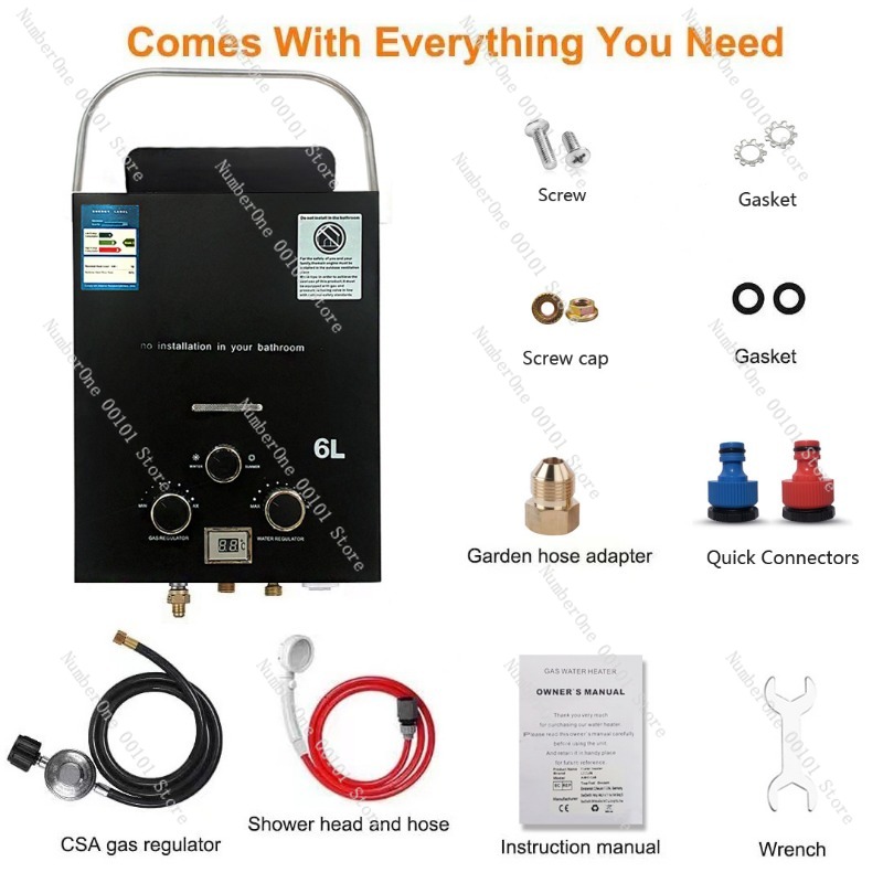 Propane LPG  Gas Tankless Wate – Outdoor Camping Hot Water Shower Bewertung und Preis