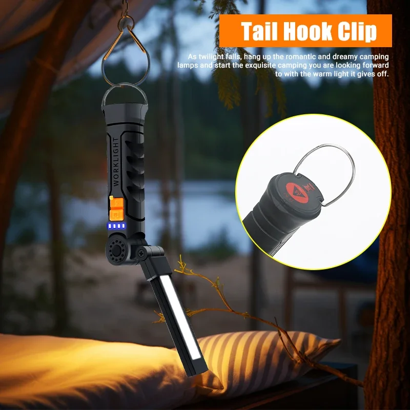 Portable COB LED Flashlight Re – Outdoor Camping Adventure Lamp Bewertung und Preis