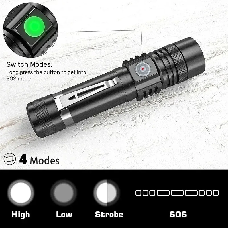 T6 LED Rechargeable Flashlight – Outdoor Camping Adventure Lamp Bewertung und Preis