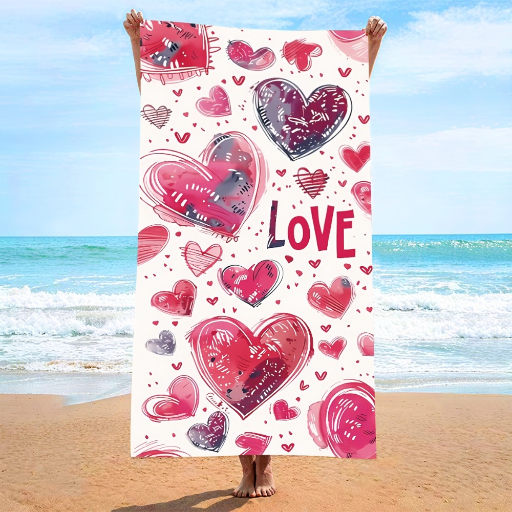 Heart Symbol Bath Towel 27x55i – Outdoor Camping Mat Bewertung und Preis