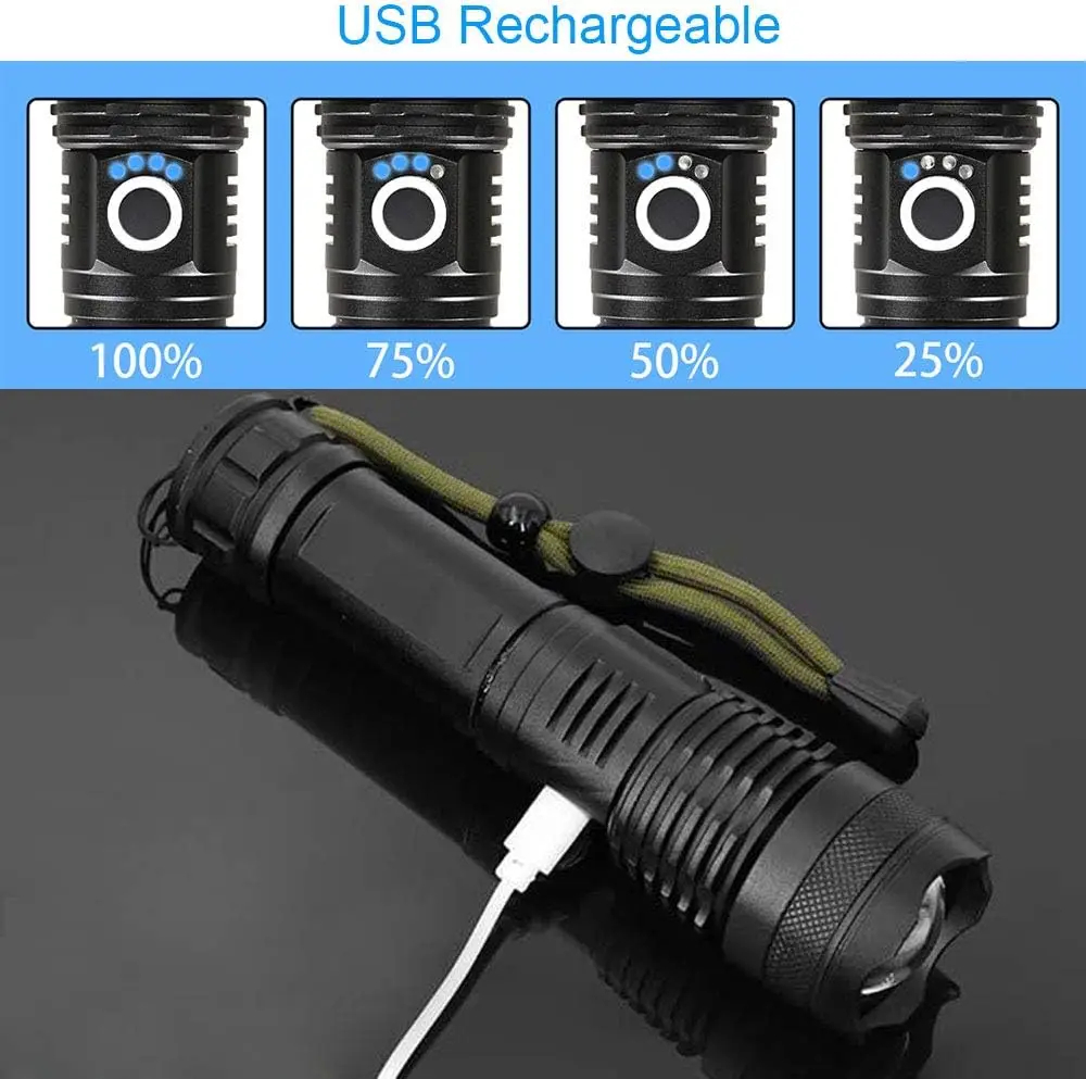 High Power LED Flashlight Rech – Outdoor Camping Lighting Bewertung und Preis
