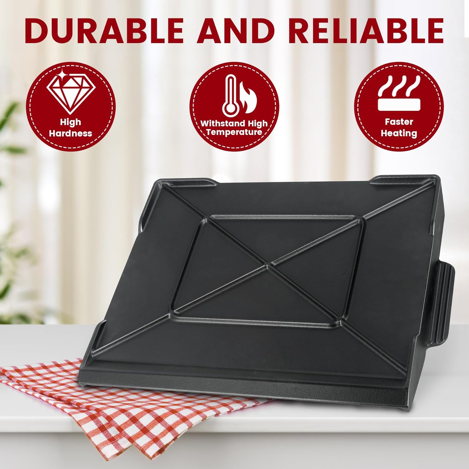 Cast Iron Griddle for Gas Gril – Outdoor Camping Griddle Bewertung und Preis