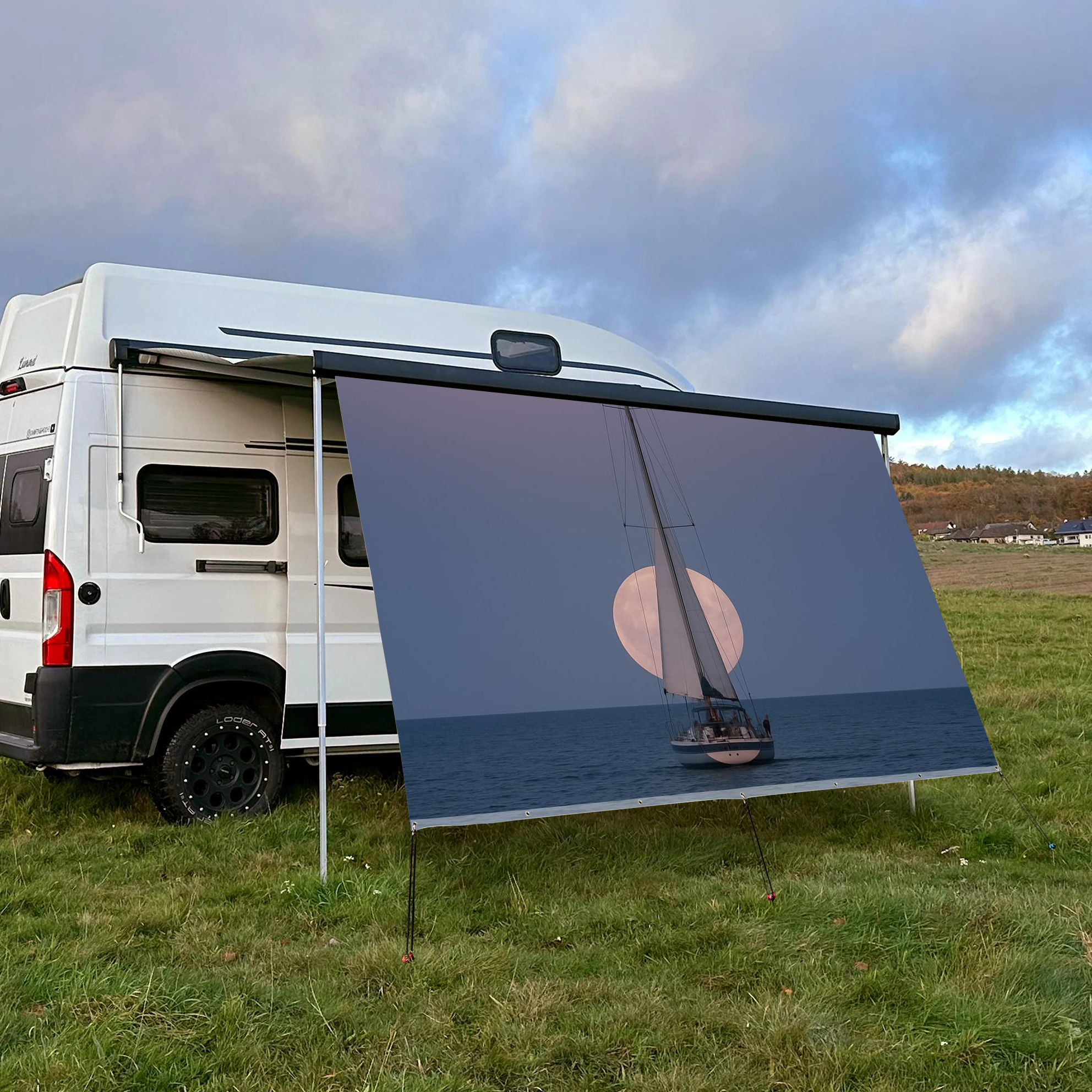 Custom Pattern UV Resistant Fo – Outdoor Camping Awning Bewertung und Preis