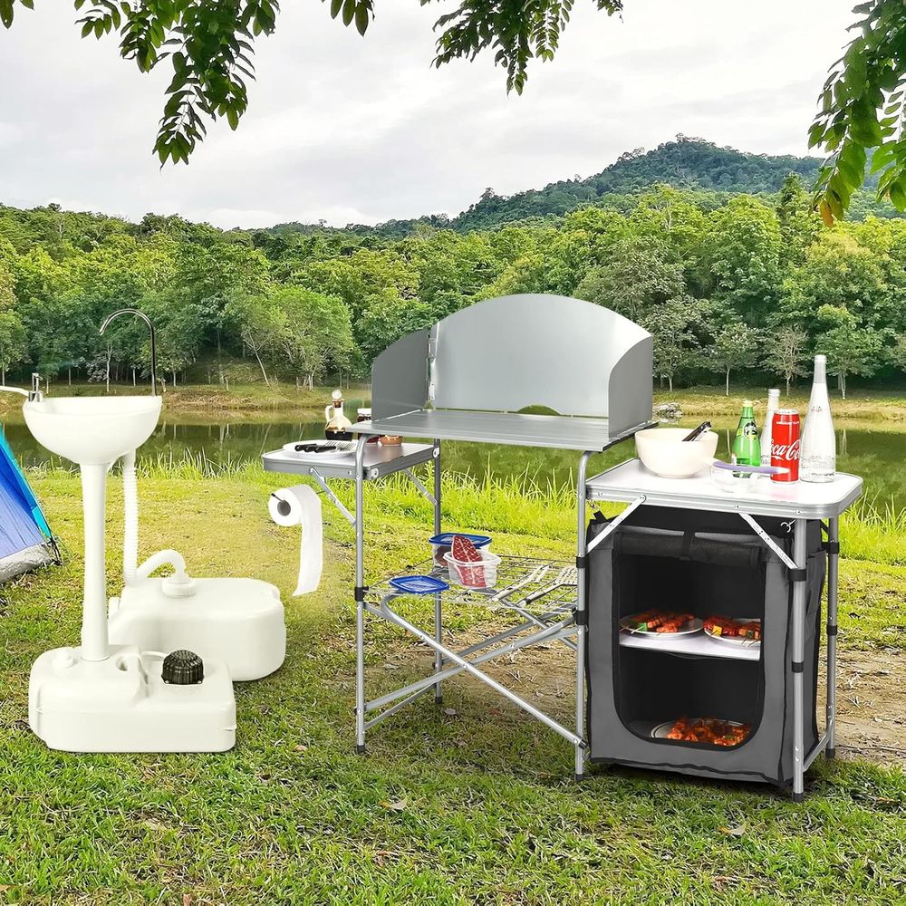 Camping Kitchen Table, Portabl – Outdoor Camping Table Bewertung und Preis