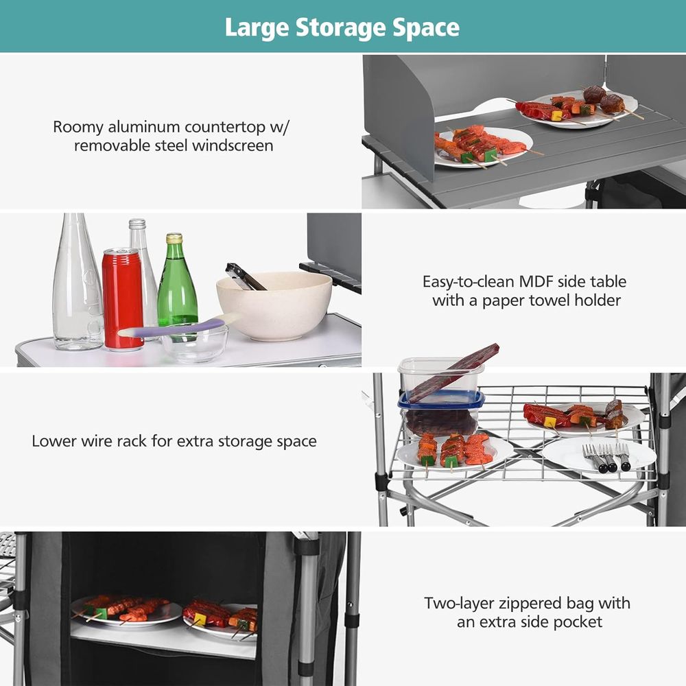 Camping Kitchen Table, Portabl – Outdoor Camping Table Bewertung und Preis