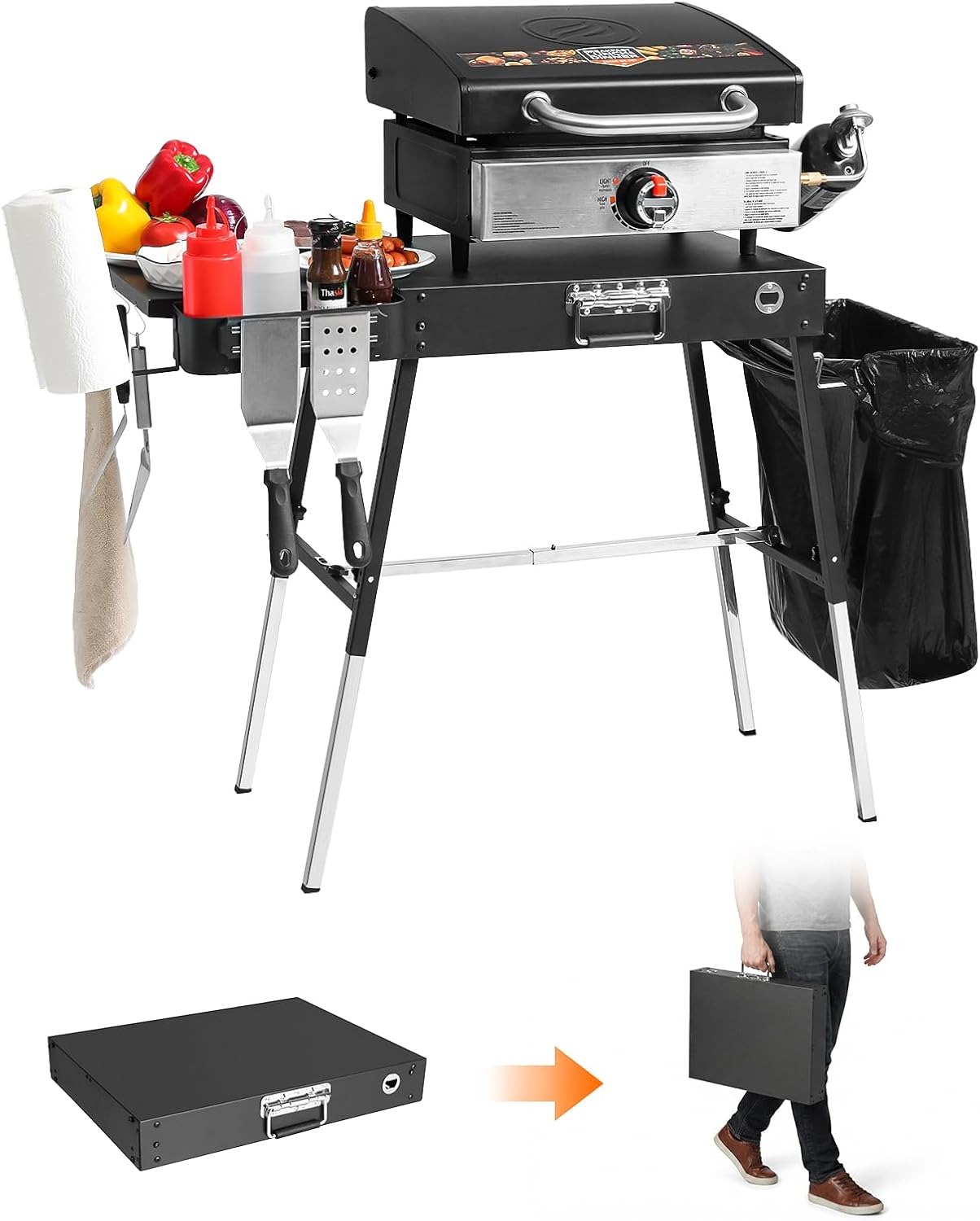 Outdoor Folding Grill Table, A – Outdoor Camping Griddle Bewertung und Preis