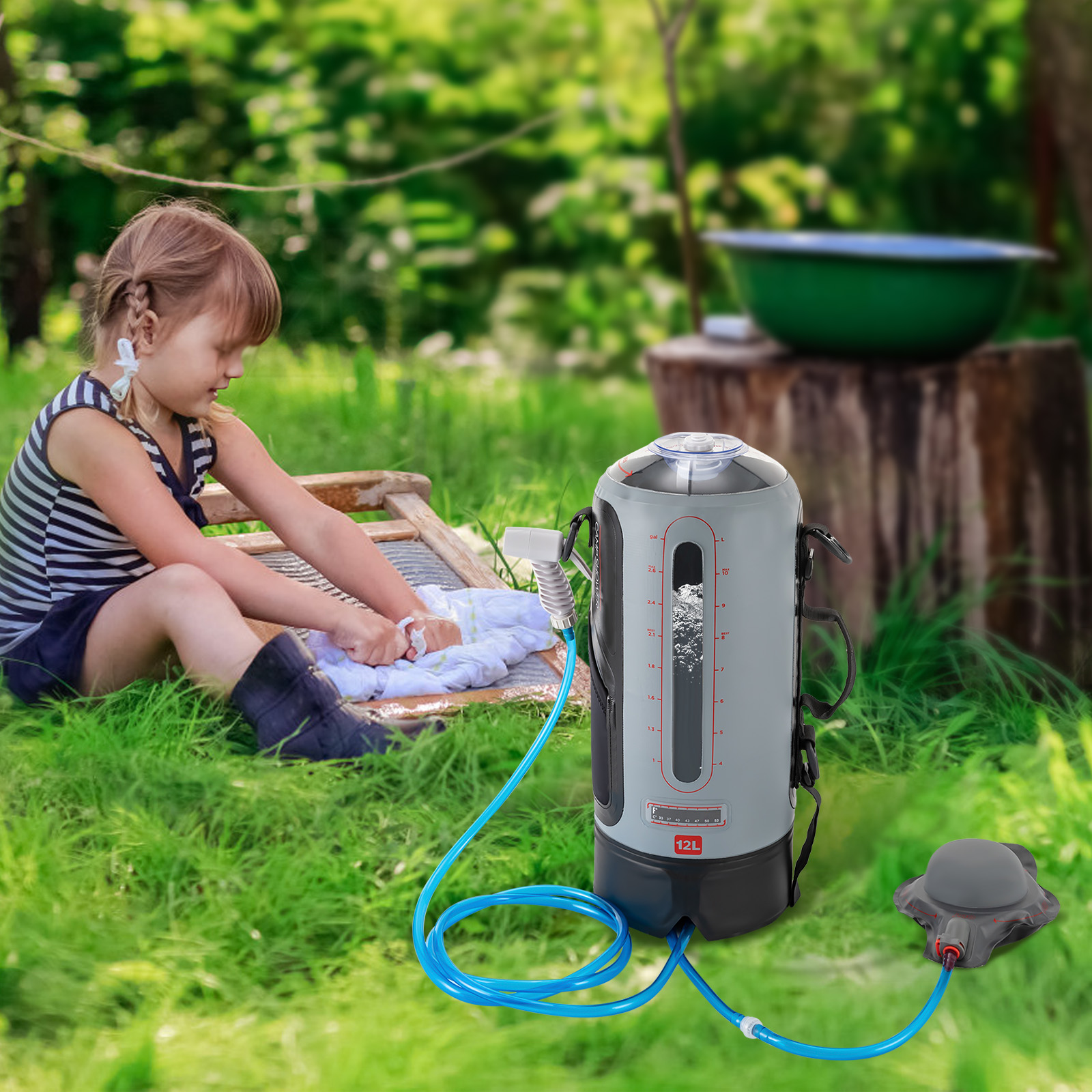12L Portable Pressure Camp Sho – Outdoor Camping Hot Water Shower Bewertung und Preis